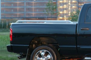 Ford SuperDuty Truck Bed Side Rail - Dee Zee - 1.9 in. Diameter - Stainless Steel - `17-`23